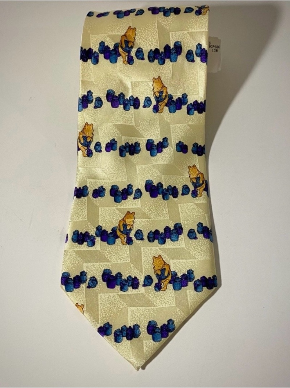 100% Silk Classic Pooh Men’s Necktie - New with tags Yellow Winnie the Pooh